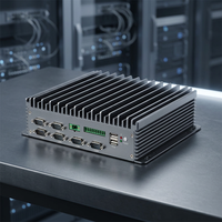 Mini PC industriel sans ventilateur Intel Core i5-8250U 32 Go de RAM SSD Windows 11 6 ports COM GPIO double VGA ordinateur de bureau robuste en aluminium