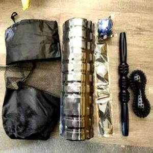 Set de Rodillos de Espuma para Pilates al por Mayor, Rodillo de Yoga para Masaje Muscular, Bola de Masaje, Rodillo con Palo y Banda de Resistencia - Product Image 2