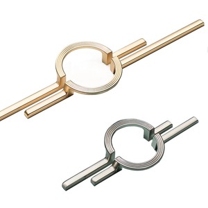 Kenop pintu kabinet seng pegangan panjang bundar High-End minimalis Modern dan kenop lemari pakaian untuk ruang tamu - Product Image 1