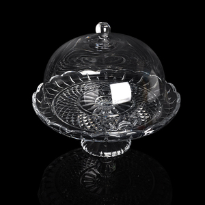 `Wholesale Handmade Lead Free <strong>Cake</strong> Cover With Compote <strong>Glass</strong> Stand Set 10inch <strong>Glass</strong> <strong>Domes</strong> - Product Image 1