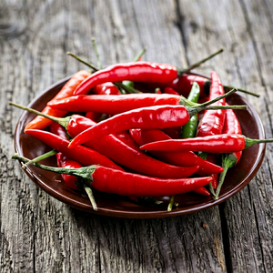 Preserved Red Long Peppers In Vinegar Whole Spicy <b>Pickled</b> Vegetables Mason <b>Jar</b> Style - Product Image 1