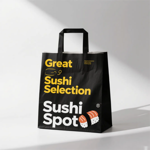 Sinh thái thân thiện tùy chỉnh in đen Kraft mua sắm túi giấy bán buôn - Product Image 5