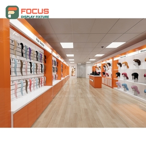 Premium Hair Extension Display Cabinet Glass Door Lockable Drawer Multi Tier Shelf Shop Display Cabinet - Product Image 2