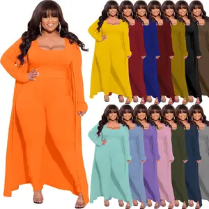 Estilo caliente 5XL club nocturno ropa de fiesta moda damas Sexy de talla grande vestidos de graduación de lujo mujeres largas traje de tres piezas ropa