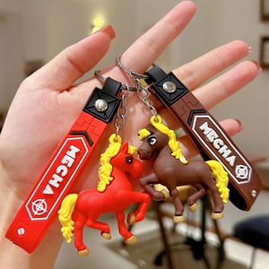 Porte-<span class=keywords><strong>clés</strong></span> photo numérique mignon en forme <span class=keywords><strong>de</strong></span> poney, Année du Cheval 2026, pendentif 3D en PVC, cadeau pour couple, nouvel an, arrivée du cheval, succès - Product Image 3