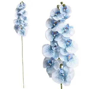 2023 Fuyuan 새로운 3D 인쇄 흰색 phalaenopsis 난초 11 머리 꽃 홈 장식 또는 결혼식
