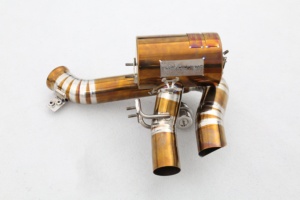 Sistema de Escape Catback de Titanio con Válvula de Diseño Personalizado, Pulido Espejo, Tubos de Escape Premium de 1.2 mm de Grosor para <span class=keywords><strong>Ferrari</strong></span> <span class=keywords><strong>FF</strong></span>/F12 6.2 V12 1 - Product Image 5