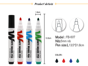 4 Colors Non-toxic Dry Erase <strong>White</strong> <strong>Board</strong> Marker <strong>Pen</strong> for School and Office - Product Image 4