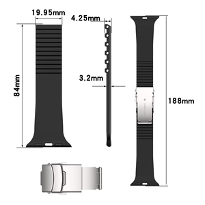 <span class=keywords><strong>Correa</strong></span> de silicona para reloj inteligente iWatch Series 8 Ultra 49mm 41mm 45mm - Product Image 4