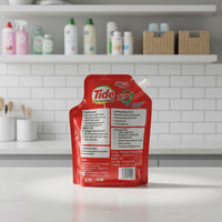 Sacs d'emballage personnalisés en gravure, durables, sans BPA, thermoscellables, à fond plat, OEM ODM, pour lessive en poudre