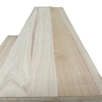 Prix d'usine Bois massif Paulownia Bois Jointé Paulownia Panneau Batten en bois massif