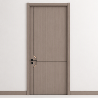 Porte intérieure moderne sur mesure, insonorisée, en bois mélaminé, avec âme tubulaire en panneaux de particules, pour projets d'appartements et d'hôtels