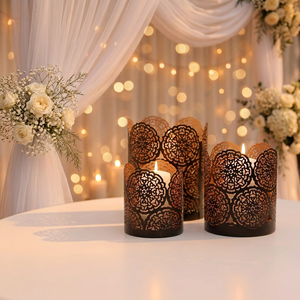 Décorations de table pour la maison et les événements en gros, style marocain, lanternes porte-bougies votives - Product Image 2