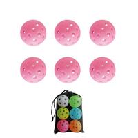 Vente directe d'usine, balles de pickleball colorées de 72 mm en PE texturé, approuvées par l'USAPA, pour enfants, pour l'intérieur et l'extérieur