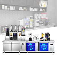 Nouvelle table de barre d'équipement de thé au lait de conception pour la machine complète de Boba de magasin de bulle avec