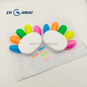 Zeamor <span class=keywords><strong>Kawaii</strong></span> <span class=keywords><strong>dessin</strong></span> stationnaire nouveau personnalisé créatif 5 couleurs mignon Mini ongle doigt <span class=keywords><strong>surligneur</strong></span> pour les affaires et l'école - Product Image 3
