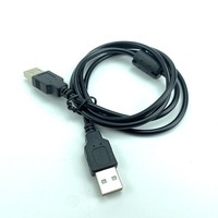 Câble USB vers USB, câble USB 2.0 A mâle vers mâle, double extrémité de type A pour le transfert de données, les boîtiers de disques durs, les modems