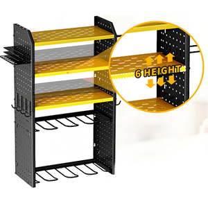 새로운 뜨거운 판매 제품 전동 공구 보관 주최자 스토리지 랙 드릴 홀더 스탠드 차고 조직 아이디어 - Product Image 6