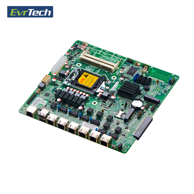 Network 1U Server LGA1155 Intel B75 2 DDR3 SODIMM 16GB MSATA VGA Mini-PCIE 6 RJ45 Gigabit LAN Firewall PC Industrial Motherboard