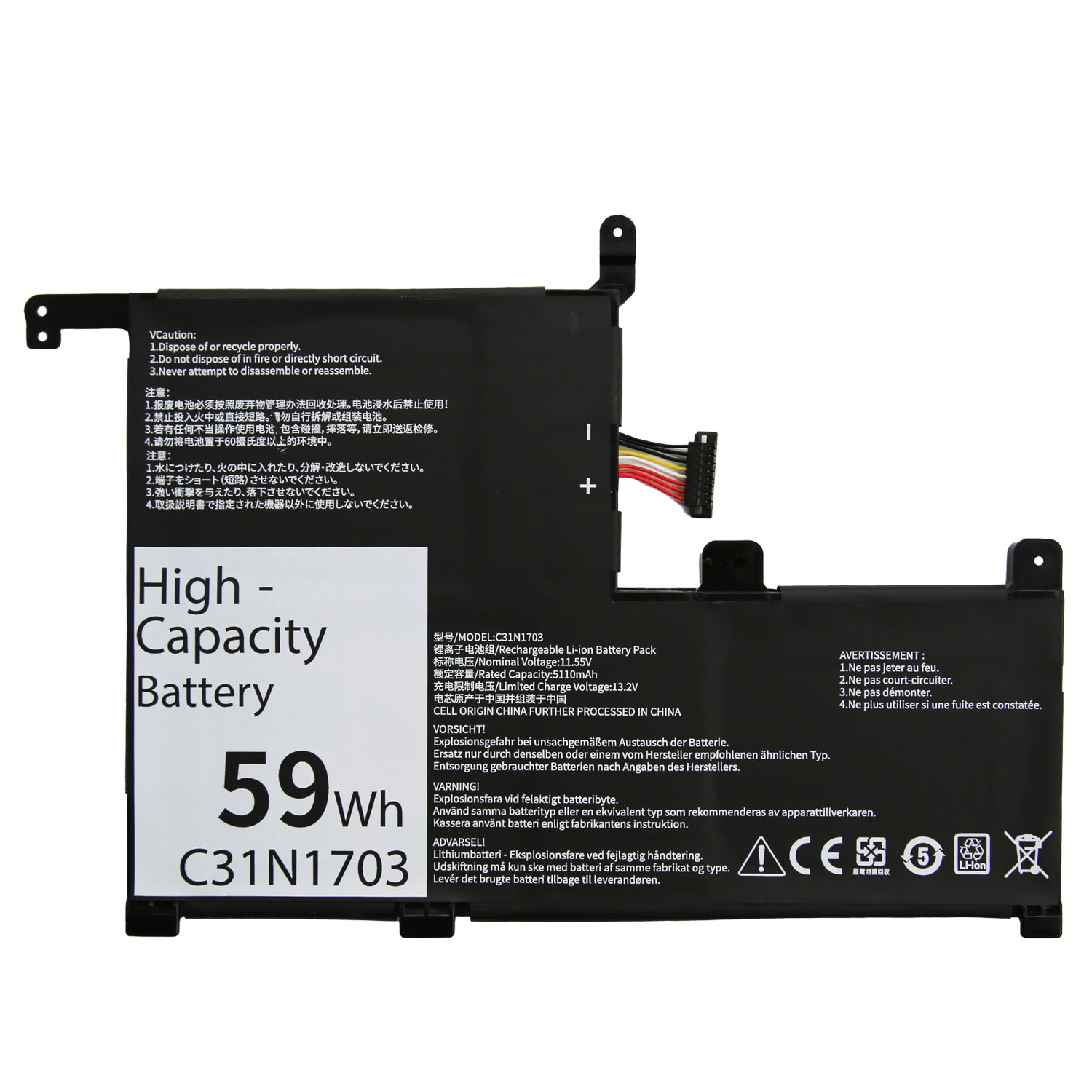 C31N1703 for ASUS Zenbook FlipQ525U Q505UA Q525UA UX561UA