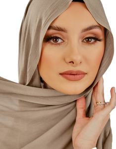 Bufanda de Color sólido para mujer, hiyab musulmán con borlas, bufandas trenzadas, variedad de colores, 120g, viscosa, gran oferta - Product Image 1