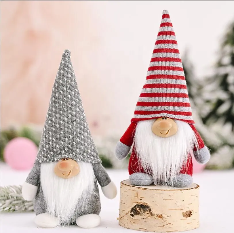 Nieuwe Collectie Handgemaakte Tomte Nordic Kerst Gnome Pluche Lange Hoed Bos Man Beeldje Xmas Santa Faceless Pop Geschenken