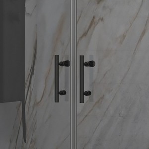 Kamalu KS2800AF Box doccia 90x85 rettangolare vetro Frameless stile aperto vetro affumicato 200h altezza doccia per bagno - Product Image 5