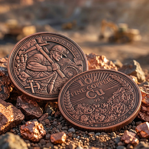 Monedas Personalizadas con Relieve 3D de Alta Definición, Bañadas en Cobre Antiguo, Coleccionables para Mineros, Moneda de Cobre Puro 99.9% de <span class=keywords><strong>1</strong></span> Onza para Regalo o Souvenir - Product Image 4