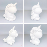 Populaire : Tirelire licorne DIY en résine à couler, artisanat fait main pour enfants et adultes, ours de Noël, Saint-Valentin