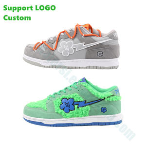 制造商设计时尚创意男鞋 <span class=keywords><strong>OEM</strong></span> 定制鞋带标志街头文化软底步行鞋 - Product Image 2