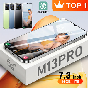 Mới Nhất M13 Pro 5G Android Chơi Game Điện Thoại 7-Inch Độ Phân Giải Cao Màn Hình Deca-<span class=keywords><strong>Core</strong></span> CPU 16G + 1TB Lưu Trữ Dài Tuổi Thọ Tây Ban Nha CDMA - Product Image 6