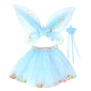 2025 moda brillante colorido océano estrella tutú faldas para niñas niños adultos con alas de Ángel conjuntos para Halloween y cumpleaños príncipes - Product Image 2