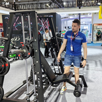 Banc de musculation multifonctionnel en acier pour usage commercial, banc de musculation plat, machine Smith réglable, système double pour les bras et la poitrine