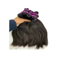 Vente en gros usine 100% Cheveux humains indiens bruts bouclés naturels de temple, Grade Remy, Cheveux vierges, Couleur claire, Double couleur machine
