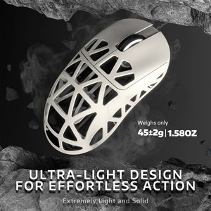 Souris Attack Shark R2 en alliage de magnésium, légère, 48 g, tri-mode, PAW3950 DPI42000, 8 kHz, 750 IPS pour le jeu, esports-CSGO/LOL/FPS - Product Image 5