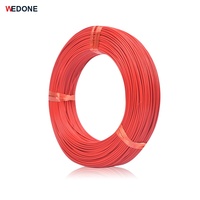 Câble en cuivre plaqué argent Wedone PTFE haute température FF46-1 FF46-2 AF-200 150°C 600V 100m pour équipement de four et de chauffage