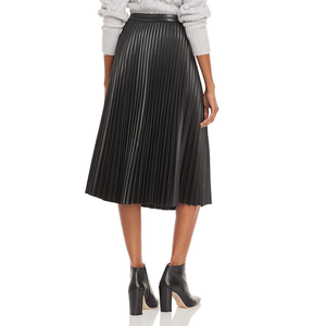 <span class=keywords><strong>Jupe</strong></span> <span class=keywords><strong>longue</strong></span> élégante en <span class=keywords><strong>cuir</strong></span> <span class=keywords><strong>plissée</strong></span> pour femmes, grande taille, mode décontractée, couleur unie, tenue pour dames, collection été - Product Image 2
