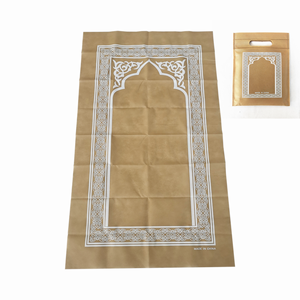 Tappetino da Preghiera Islamico Portatile Mini Tascabile in Tessuto Non Tessuto 65x110cm Sottile Eid Mubarak Musulmano - Product Image 5