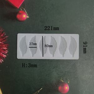 <span class=keywords><strong>Moule</strong></span> à gâteau en Silicone en forme de feuille 3D, 6 feuilles, Cupcake au chocolat, savon glacé, <span class=keywords><strong>beurre</strong></span>, petits Brownies, outils pour gâteaux de fête - Product Image 2