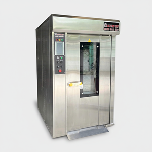 Horno rotativo profesional de 12 bandejas, máquina eléctrica de panadería de convección de vapor diésel a Gas para hornear pan comercial - Product Image 1