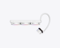 NZ-XT Kraken 360 RGB putih 360mm AIO cairan pendingin dengan layar LCD dan kipas RGB