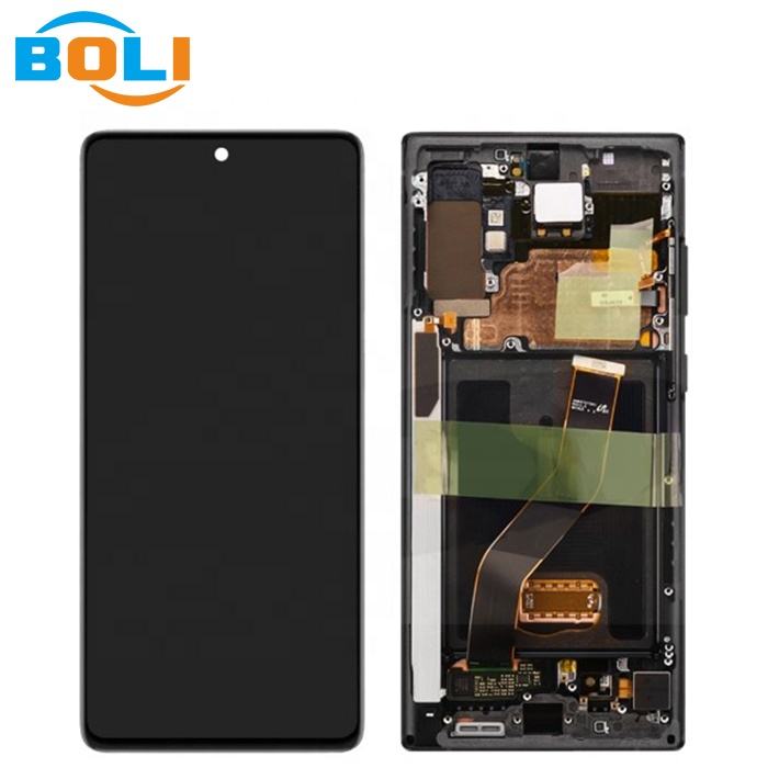 Factory Price 100% Original for Samsung Galaxy Note 10 N970F Note 10 Plus  N975 LCD Display Touch Screen Digitizer With Frame