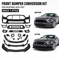 Remplacement pour Mustang 2015-2017 : Kit de conversion de pare-chocs avant style MACH 1 pour une mise à niveau du look de la voiture