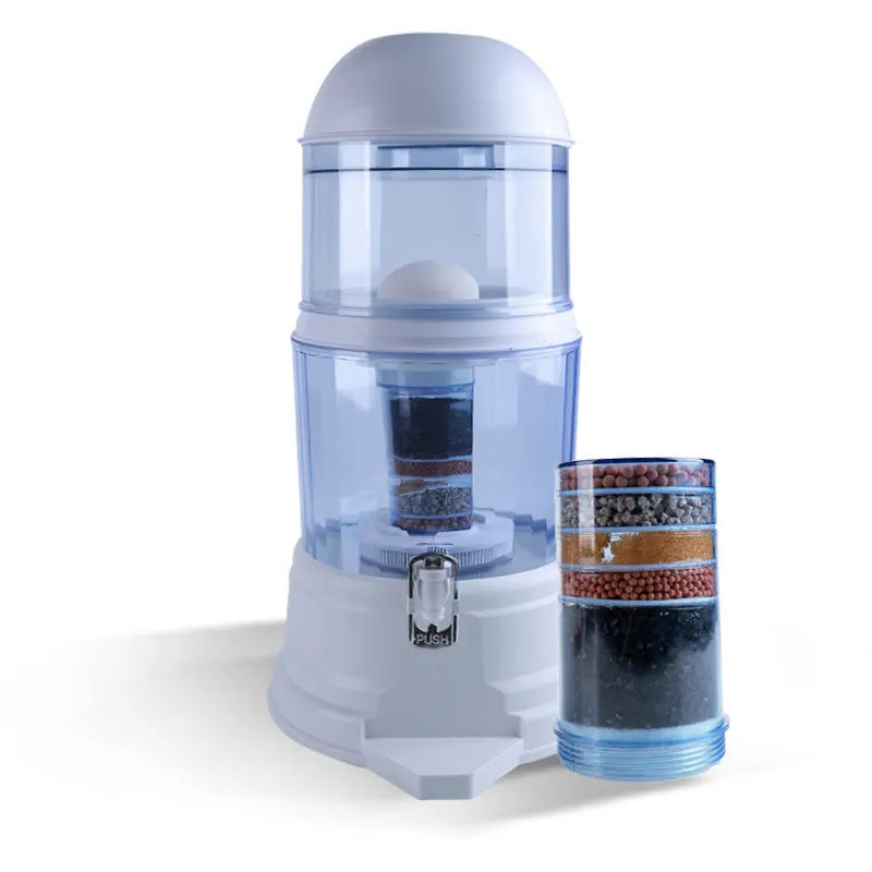 All-In-One-Maschine Leitungs wasser Direkt trinken Haushalts netz Eimer Doppelte Ultra filtration Aktivkohle filter Wassersp ender