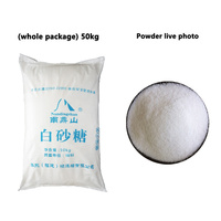 Carbonation White Sugar / First Grade Cane Sugar ICUMSA 150 Non-Sulphur Processed Sucrose 99.6% Sweeteners Fujian Food 50kg Bag