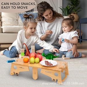 Caja de almacenamiento de madera, forma de casa pequeña y sencilla para el hogar, cesta de almacenamiento de aperitivos desmontable, caja de almacenamiento de frutas y verduras - Product Image 5
