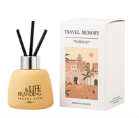 Diffuseur à bâtonnets sans alcool, écologique, longue durée, de qualité supérieure, 100 ml, avec huile parfumée et bâtonnets en coton à la fleur de gypsophile préservée
