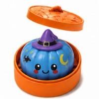 Jouets Squishy Halloween 2026 en forme de boulette et de citrouille créatifs, en TPR, anti-stress et sensoriels