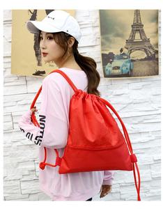 Sac à dos de sport en nylon ripstop tendance avec cordon de serrage, logo personnalisé, sacs à cordon de serrage pour le fitness et le basketball - Product Image 5