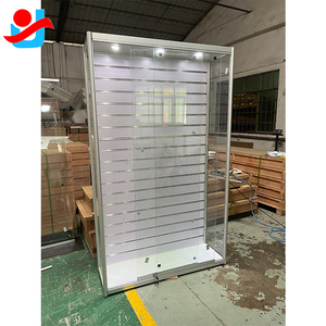 Tầng thường vụ Glass cửa hàng di động Phụ Kiện hiển thị đứng Showcase với slatwall ủng hộ Mỹ phẩm nước hoa kiosk Mall - Product Image 2